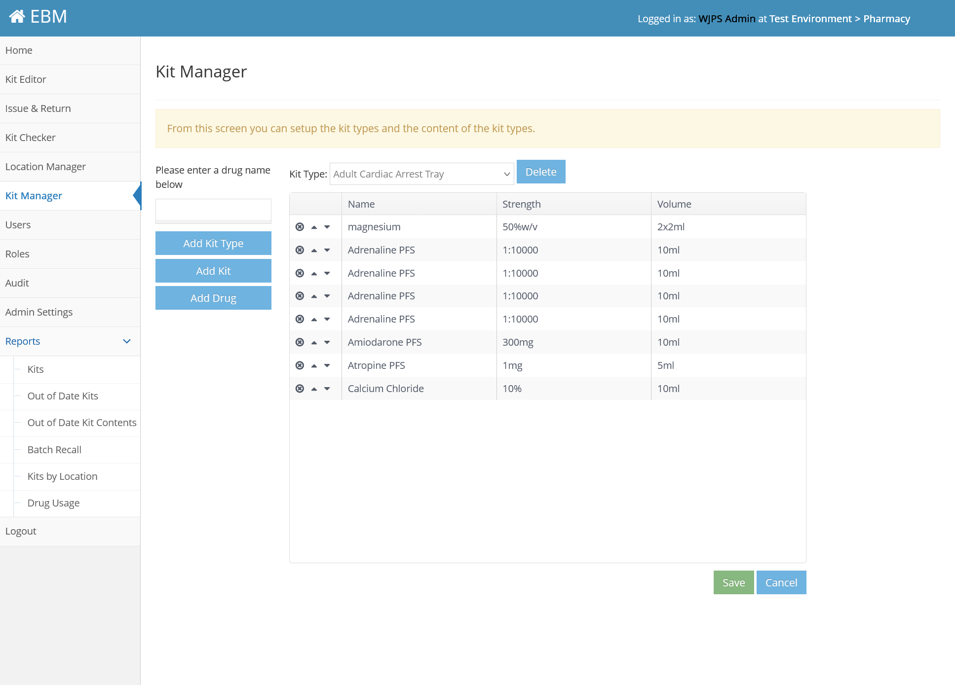 Emergency Box Management screenshot 