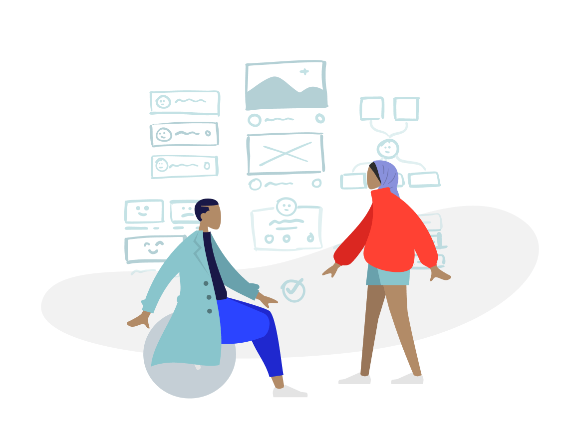 Consultancy meeting between two people