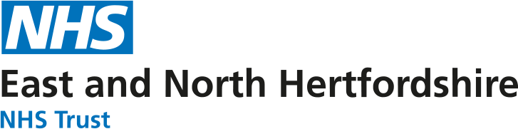 East & north Hertfordshire NHS Trust Logo