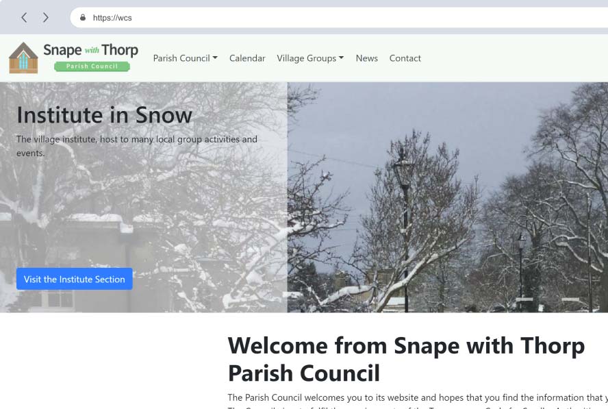 snape with thorp parish council logo