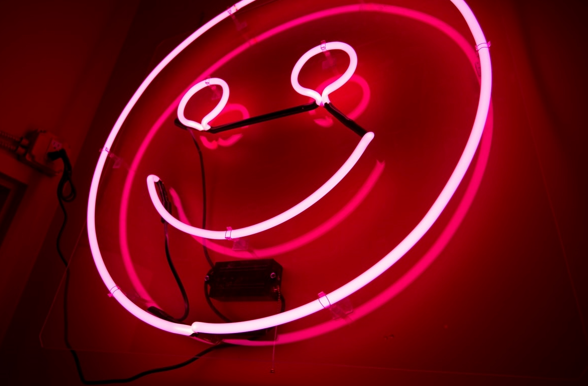 Neon Sign Smiley Face Emoji